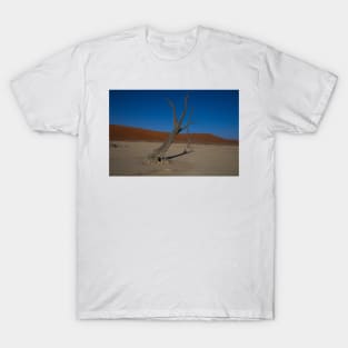 Fossilised tree in the Namibian Desert T-Shirt